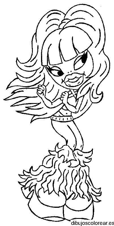 Dibujo de Bratz danzando
