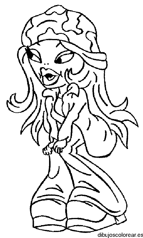 Dibujo de Braz hippie
