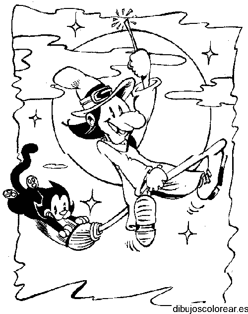 Dibujo de un mago