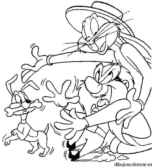 Dibujo de Bugs Bunny con sombrero