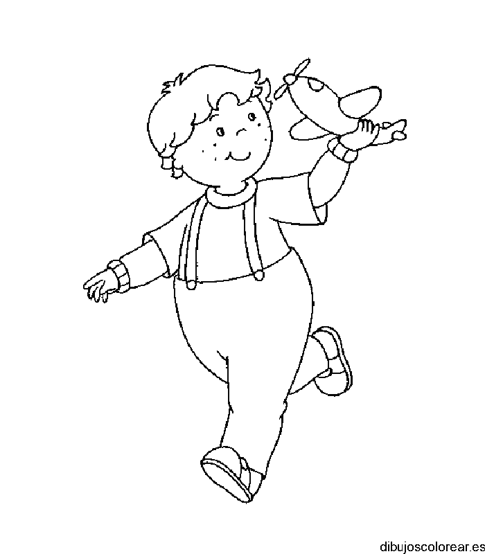 Dibujo de  niño con avioncito