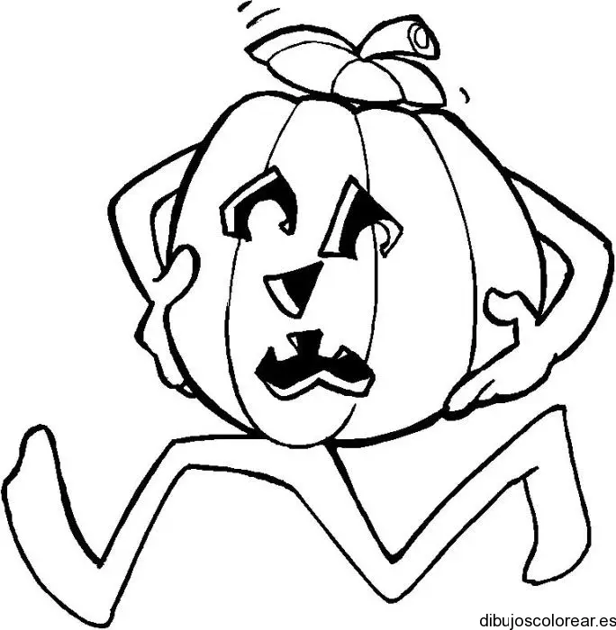Dibujo de una calabaza