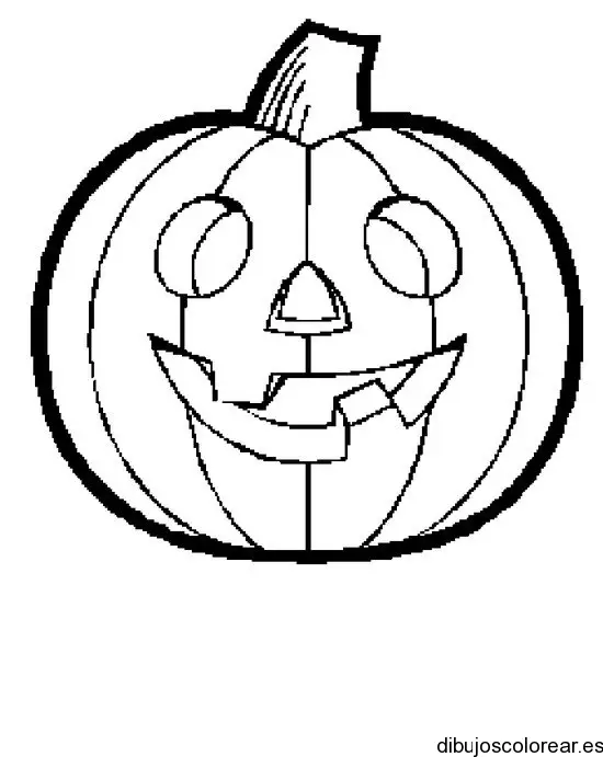 Dibujo de una calabaza de halloween 