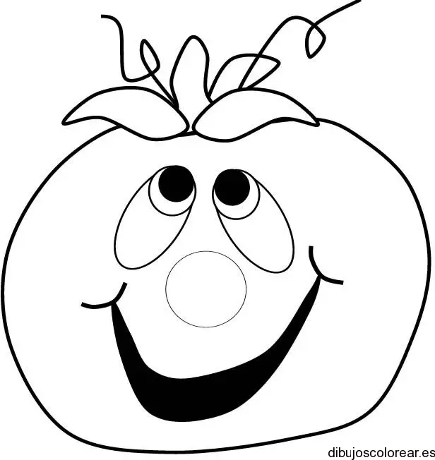 Dibujo de una calabaza feliz 