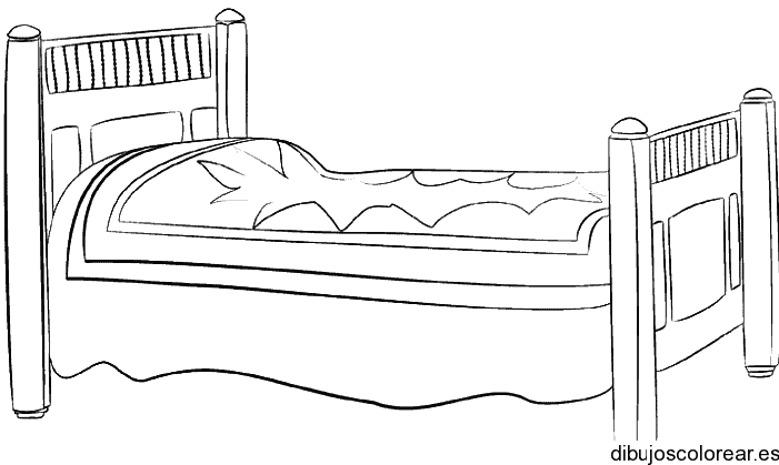 Dibujo de una camita