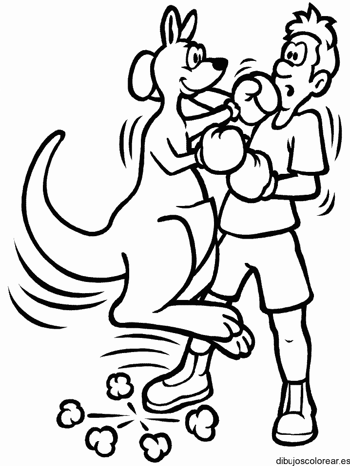Dibujo de canguro Jack
