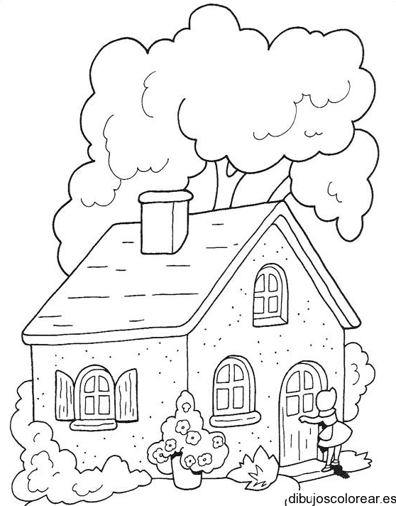 Dibujo de una casita de  cuento
