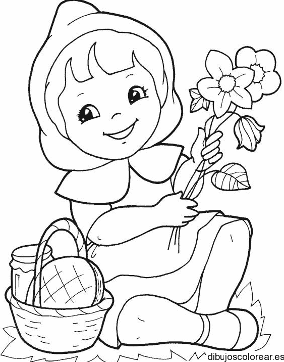 Dibujo de Caperucita roja