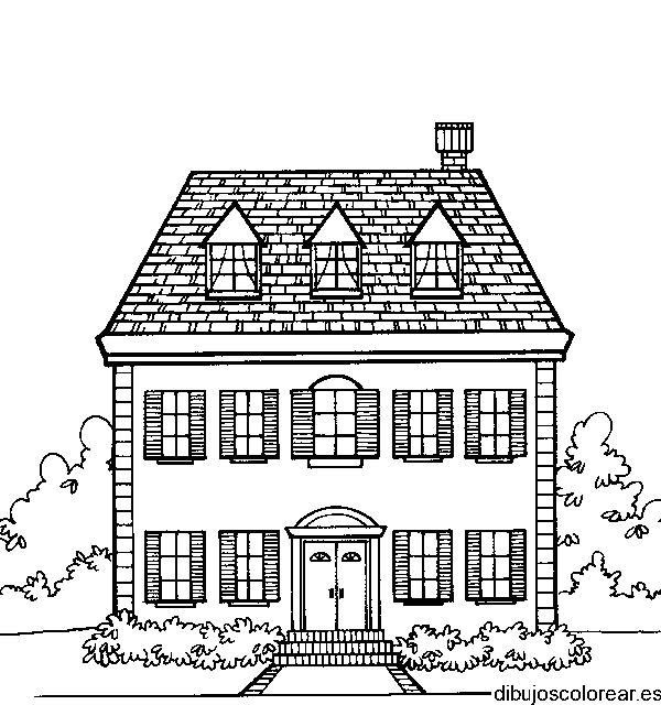 Dibujo de una casa inglesa