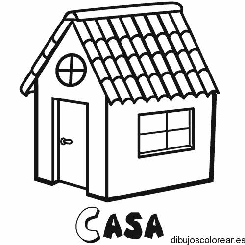Dibujo de palabra casa