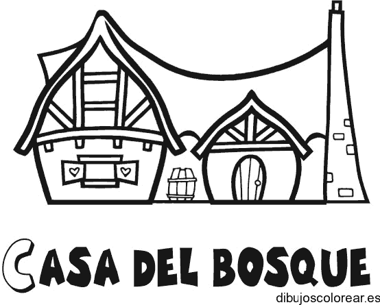 Dibujo casa del bosque
