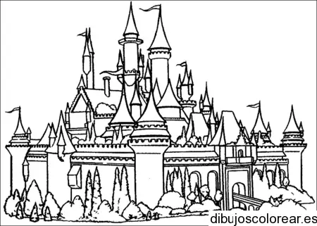 Dibujo de un castillo encantado