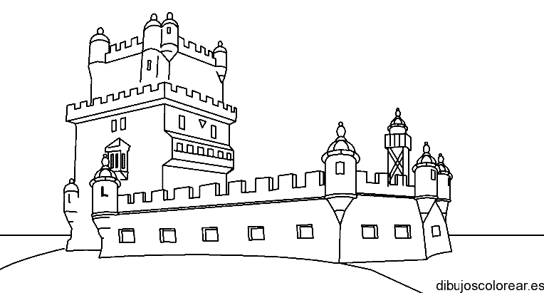 Dibujo de una fortaleza