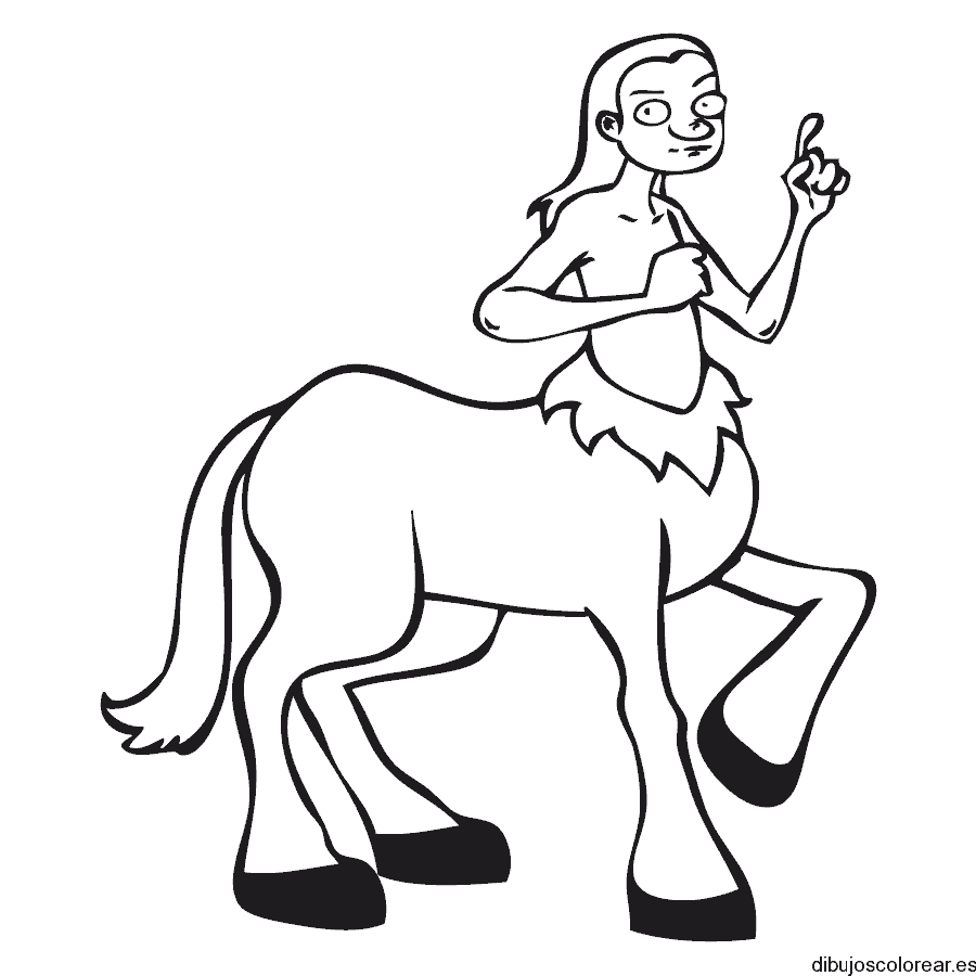 Dibujo de un centauro