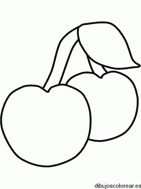Dibujo de dos cerecitas