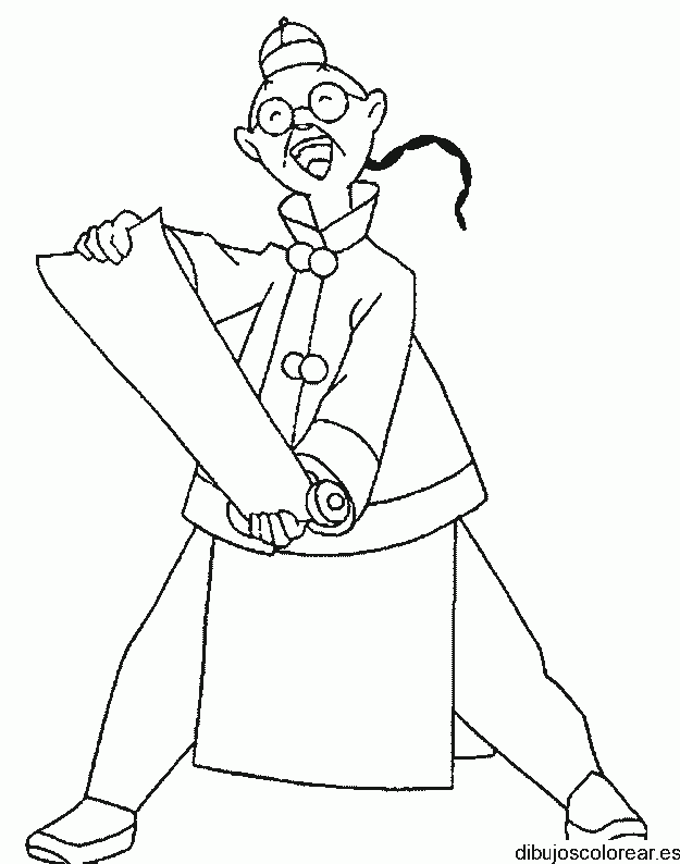 Dibujo de un maestro chino 