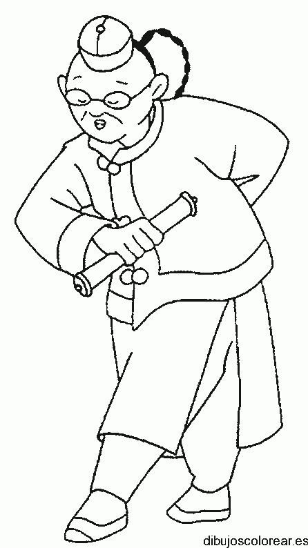 Dibujo de un maestro chino 