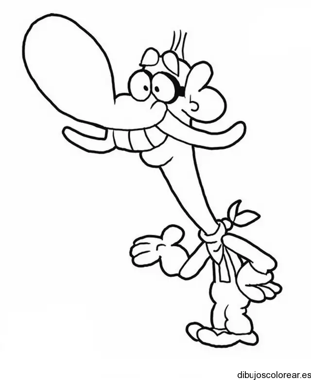 Dibujo de un extraño personaje