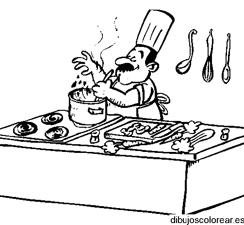 Dibujo de un chef