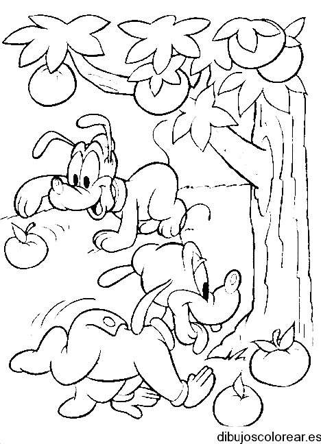 Dibujo de tribilín bebe jugando