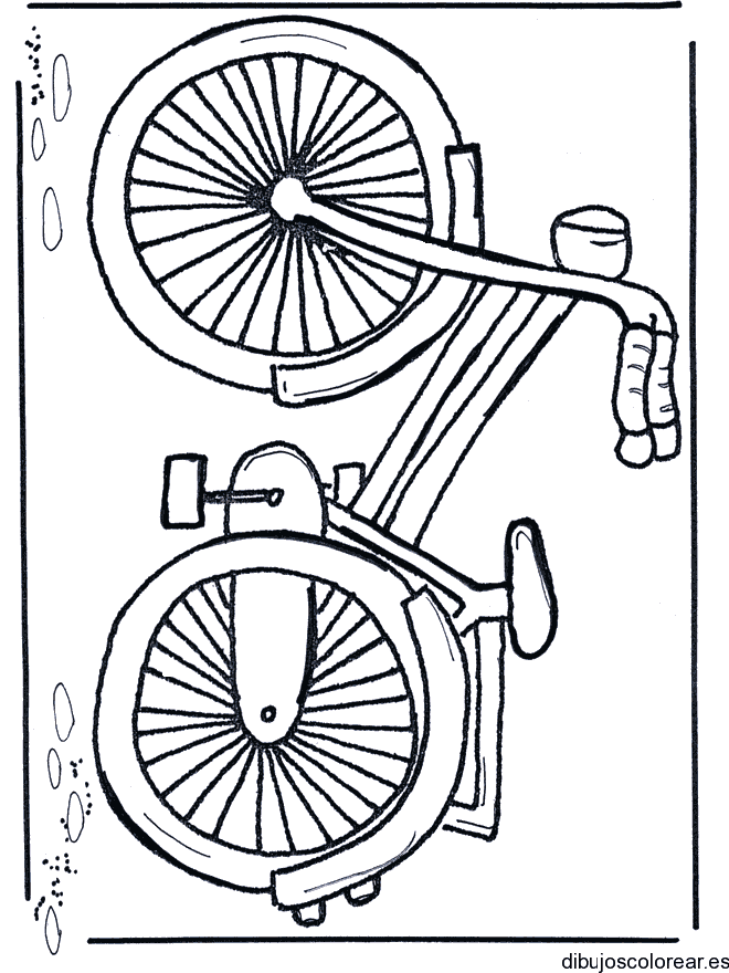 Dibujo de una bicicleta 