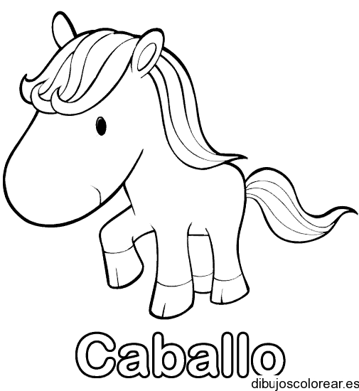 Dibujo de un pequeño caballo