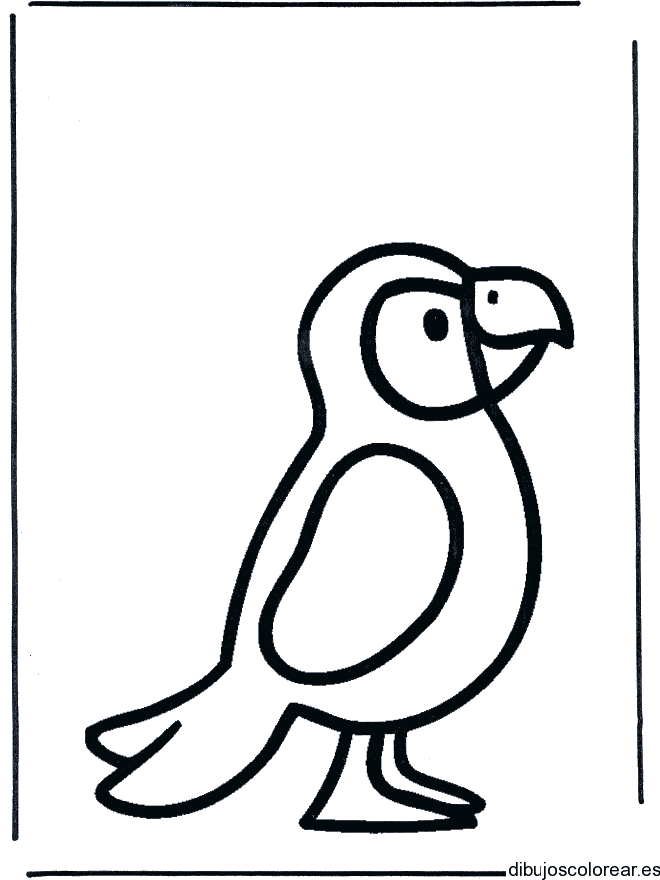 Dibujo de un pequeño pájaro