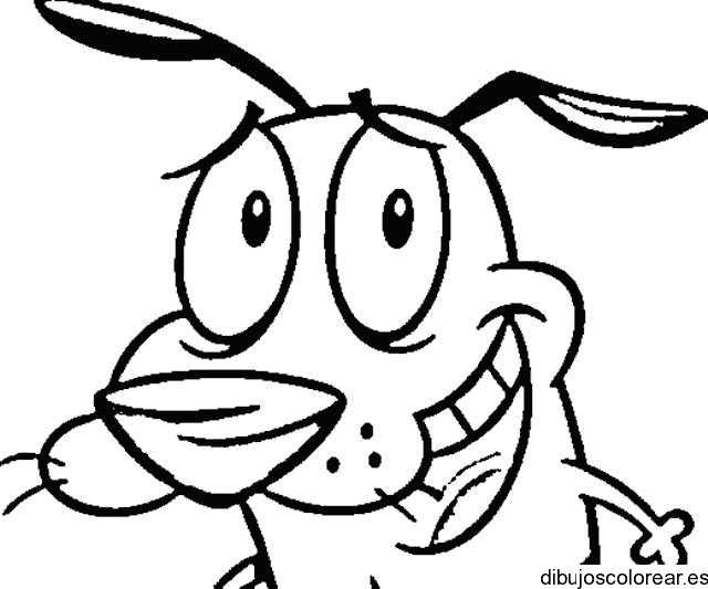 Dibujo de un perro sonriente