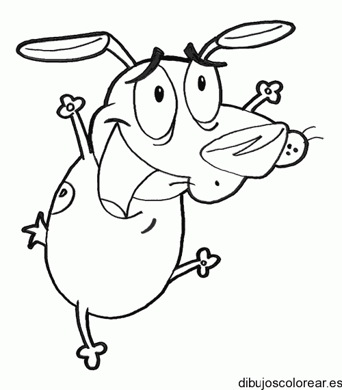 Dibujo de una vaca saltando