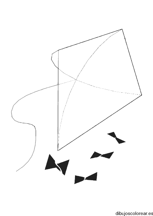 Dibujo de un cometa en el cielo
