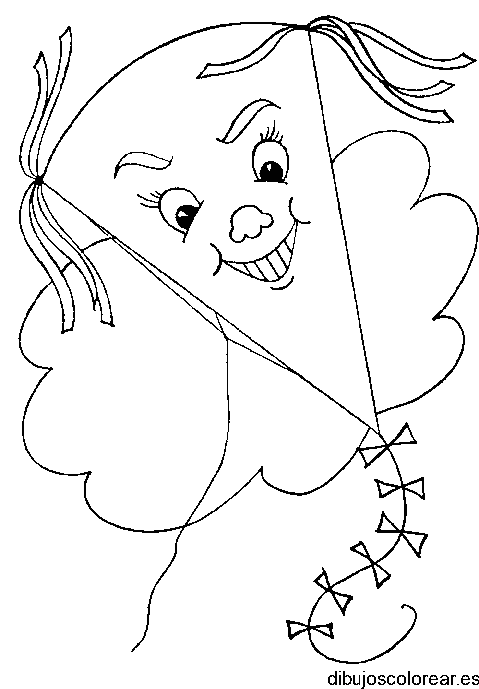 Dibujo de una cometa 