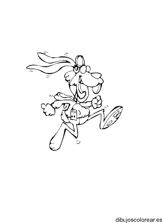 Dibujo de un conejo loco