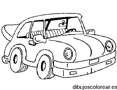 Dibujo de un coche clásico y deportivo
