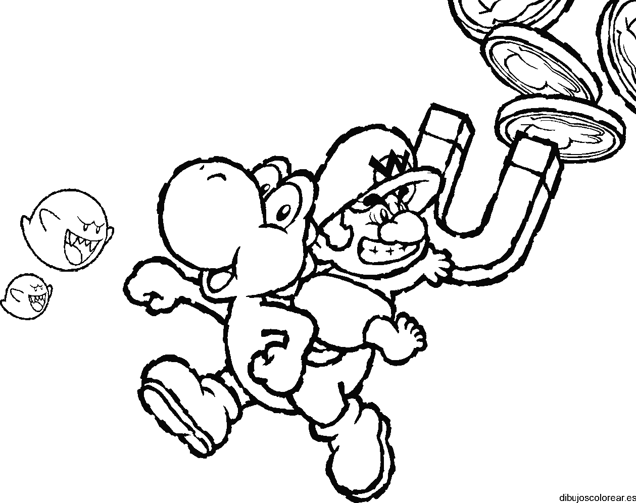 Dibujo de Mario Bros con un imán