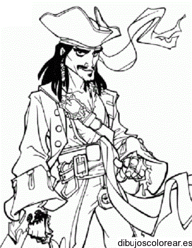 Dibujo de Pirata del Caribe