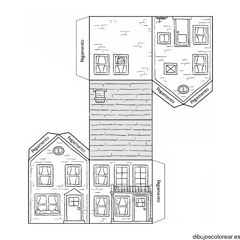 Dibujo de fabricación de una casa