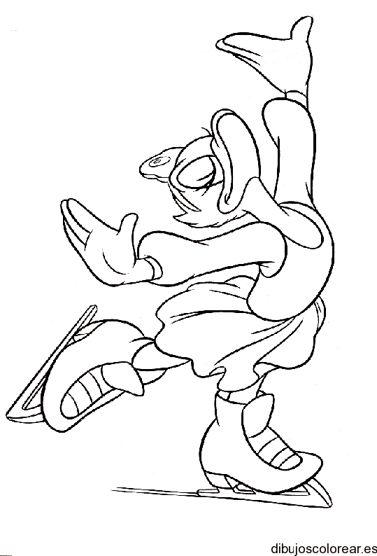 Dibujo de Daisy patinando