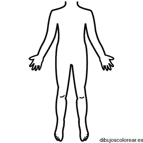 Dibujo de una silueta del cuerpo humano 