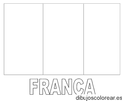 Dibujo de bandera de Francia