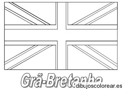 Dibujo de la bandera de Reino Unido