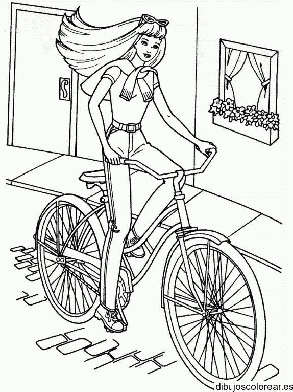 Tatuaje de Barbie paseando en la ciudad