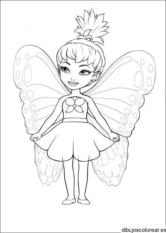Dibujo de una pequeña hada