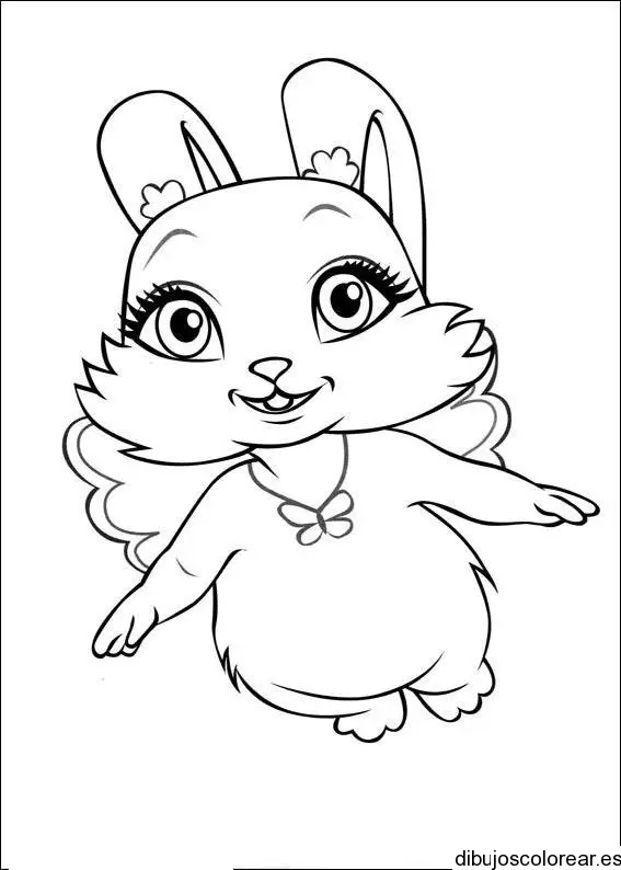 Dibujo de una sonriente ave