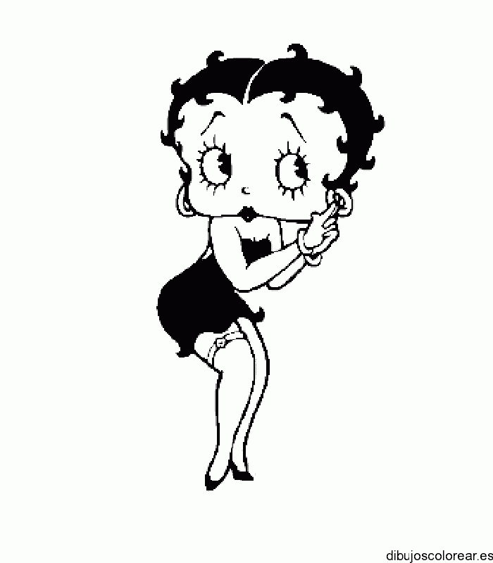 Dibujo de Betty Boop bailando