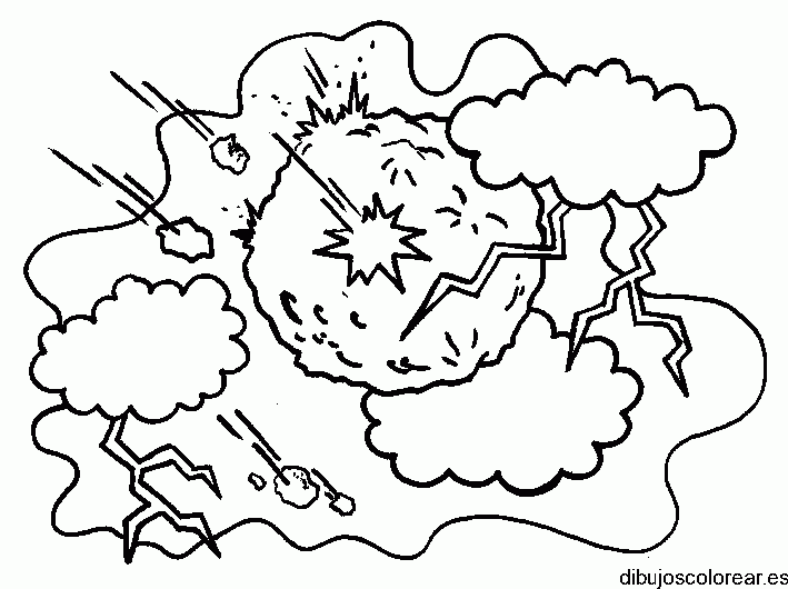 Dibujo de una tormenta 