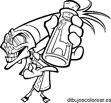 Dibujo de un genio loco
