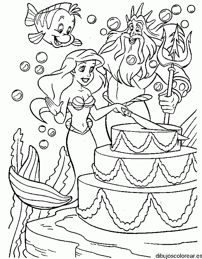 Dibujo de Ariel en su cumpleaños