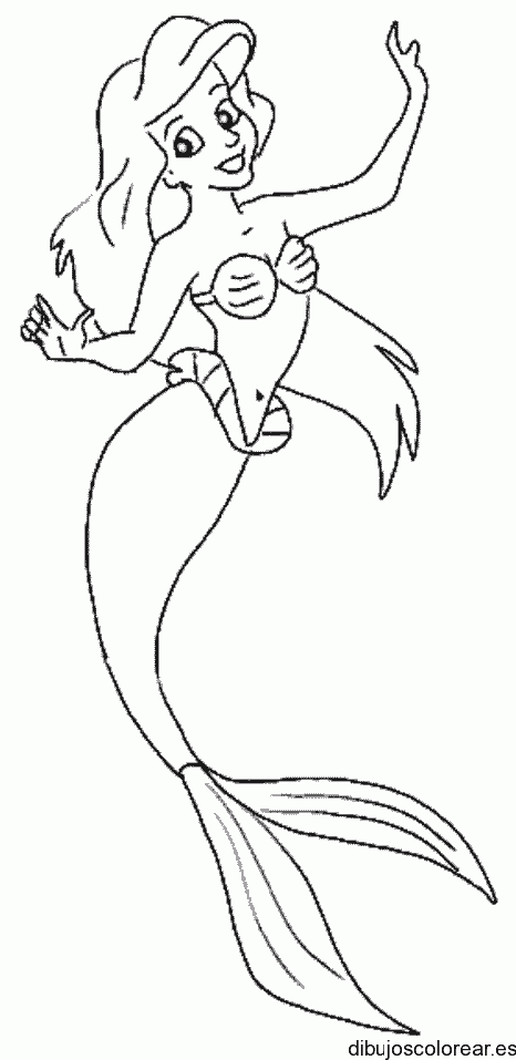 Dibujo de Ariel sonriendo