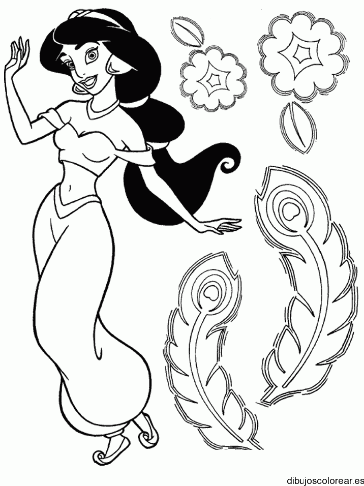 Dibujo de Jasmine bailando