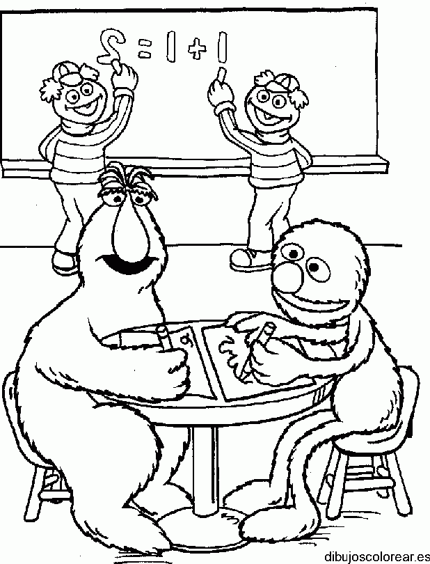 Dibujo de la escuela Sésamo